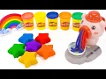 Download Lagu Satisfying Rainbow Kinetic Sand Stars with Playdoh Noodle \u0026 Cutting ASMR 🌈 Squish Kinetic Sand