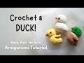 Crochet Duck Tutorial No Sewing