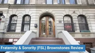 Columbia University Fraternity Sorority FSL Brownstones Review
