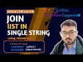 Join List into a Single String using Java Stream API Java Interview Question