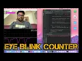Blink Counter using Python OpenCV cvzone mediapipe Computer Vision Graph Numpy