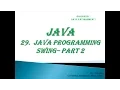 JAVA PROGRAMMING SWING - PART 2