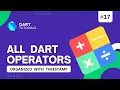 All Operators in Dart Dart Operators Dart Tutorial