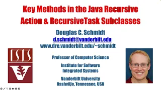 Key Methods in the Java RecursiveAction RecursiveTask Subclasses