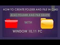 HOW TO CREATE FOLDER AND FILE WITH CMD COMMAND PROMPT IN WINDOW 10 11 PC