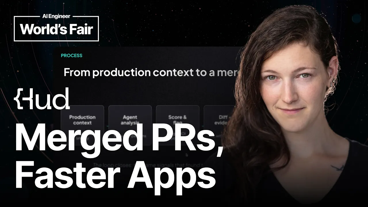 From Blind Spots to Merged PRs: Continuous Agentic Performance Optimization - May Walter, Hud: video thumbnail