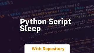 python script sleep