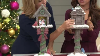 Kringle Express 20 Illuminated Holiday Glittered Treehouse on QVC