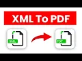 Title XML to PDF Converter - Convert XML Files into PDF Online