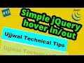 Simple Jquery Hover jQuery hover