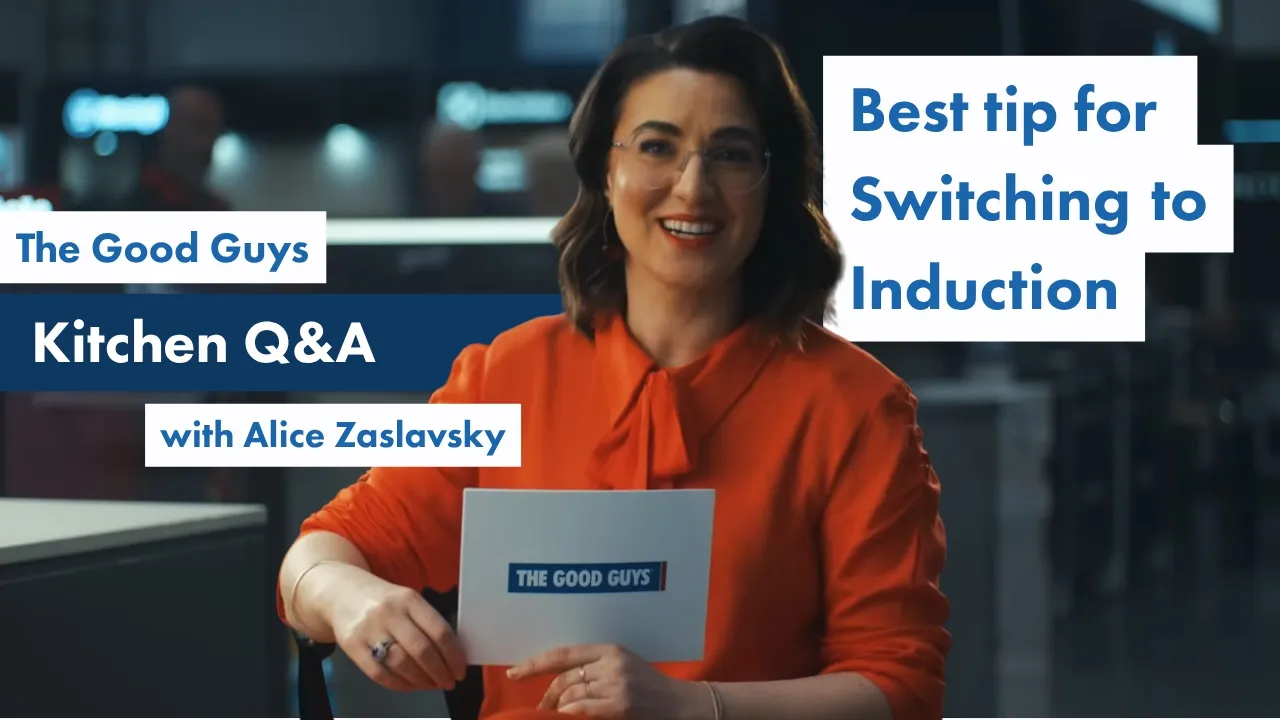The Good Guys — The Good Guys — Induction Cooktop Questions with Alice Zaslavsky (YouTube video ad)
