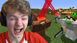 minecraft s laser eye mod is hilarious