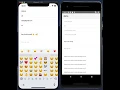 NativeScript Keyboard Toolbar plugin demo on iOS and Android