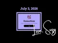 Connections of the Day for July 3 2026 Group words that share a common thread