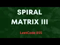 Spiral Matrix III Spiral traversal in 2-d array Leetcode 855 in Java Must DO MAANG DSA TOP DSA