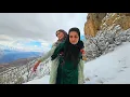 Tragic Fall of Zainab, a Nomadic Girl from a Cliff ❄️⛰️ | A Snowy Day in Nomadic Life