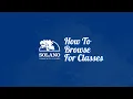 How To Browse For Classes