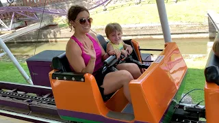 Clark s First Time Riding a Rollercoaster at Knoebels