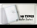 10 Types of Weather Trackers in a Bullet Journal