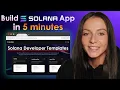 Build Deploy a Solana App in 5 Minutes Smart Contract Wallet Adapter Frontend