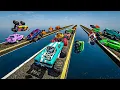 Download Lagu EL ÚLTIMO EXPLOTA CON COCHES ALEATORIOS!! CAMINOS PELIGROSOS!! - GTA 5 ONLINE