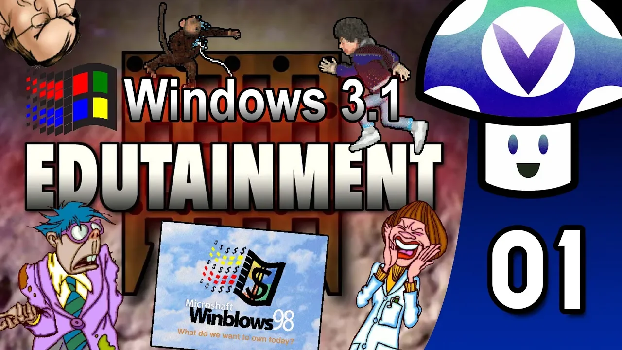 [Vinesauce] Vinny - EDUTAINMENT Games (part 1)