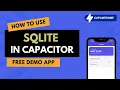 Capacitor SQLite Tutorial CRUD Transactions and Real-World Usage
