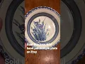 Download Lagu 1st Etsy sale of November! Beautiful hand painted pie plate 💙 #goodwillfinds #pottery #etsyseller