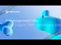 PHP Assignment Help PHP Homework Help