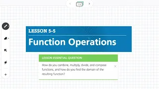 Function Operations Lesson 5-5
