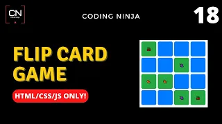 Flip The Card Memory Game using HTML CSS and JavaScript Project