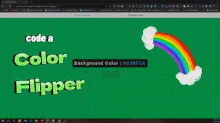 Color Flipper Project HTML CSS JavaScript for Beginners Color Generator