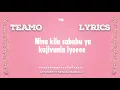Rayvanny Ft Messias -Teamo Official lyrics