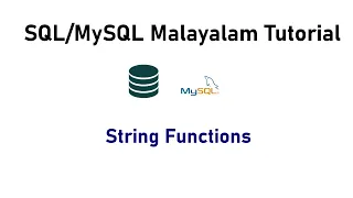29 String Function SQL MySQL Malayalam Tutorial
