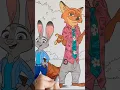 Zootopia Characters Coloring Time-Lapse