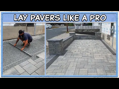 Download MP3 How To Square, Screed \u0026 Lay a Paver Patio