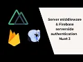 Firebase admin SDK server-side login Nuxt 3 Server middleware Session Cookie