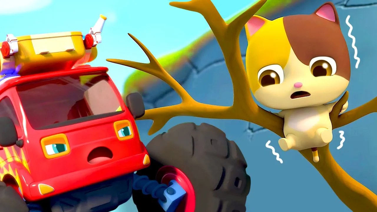 Monster Fire Truck Saves Mimi | Outdoor Playground Song | Nursery Rhymes | Kids Songs | BabyBus Monster Fire Truck Saves Mimi | Outdoor Playground Song | Nursery Rhymes | Kids Songs | BabyBus
