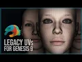 How to use Legacy UVs for Genesis 9 by Cayman Studios