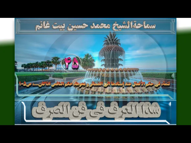 ⁣45 تتمة،فی حکم الأفعال عند إسنادها الی الضمائرونحوها،حکم.،ص105-الأستاذ:سماحةالشیخ محمد حسین بیت غانم