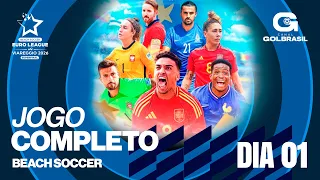 AO VIVO: SUIÇA X ESPANHA I ITÁLIA X MOLDÁVIA I EURO BEACH SOCCER I CANAL GOL BRASIL