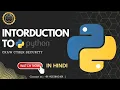 Introduction to Python Python Tutorial for Beginners