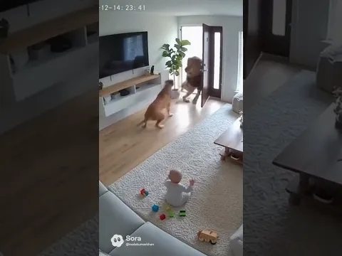 Dog saved him baby #shorts #dog #hearttouching #heartwarming