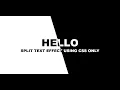 Text with different background effect using HTML and CSS
