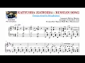 Download Lagu KATYUSHA (КАТЮША) - Russian folk song (Sheet music)