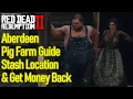 Red Dead Redemption 2 Aberdeen Pig Farm location solution killing get money back drink or leave