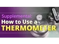 Basic Food Safety for San Diego County How to Use a Thermometer