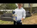 How to stain patio and concrete Sherwin Williams Product