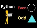 Lecture 12 If Else to check Even or Odd Numbers Python Full Course