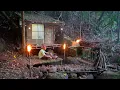 Download Lagu 2Hari Camping di Tengah Hutan pinggir sungai - Bangun Shelter \u0026 Berburu Ikan,tidur nyaman saat hujan